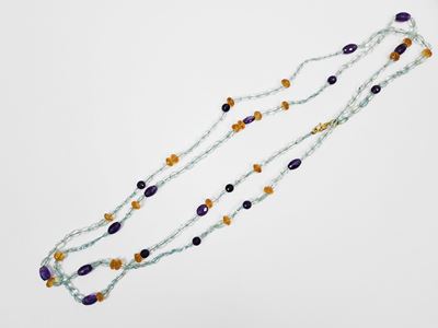 Lunga Collana di Pietre Dure