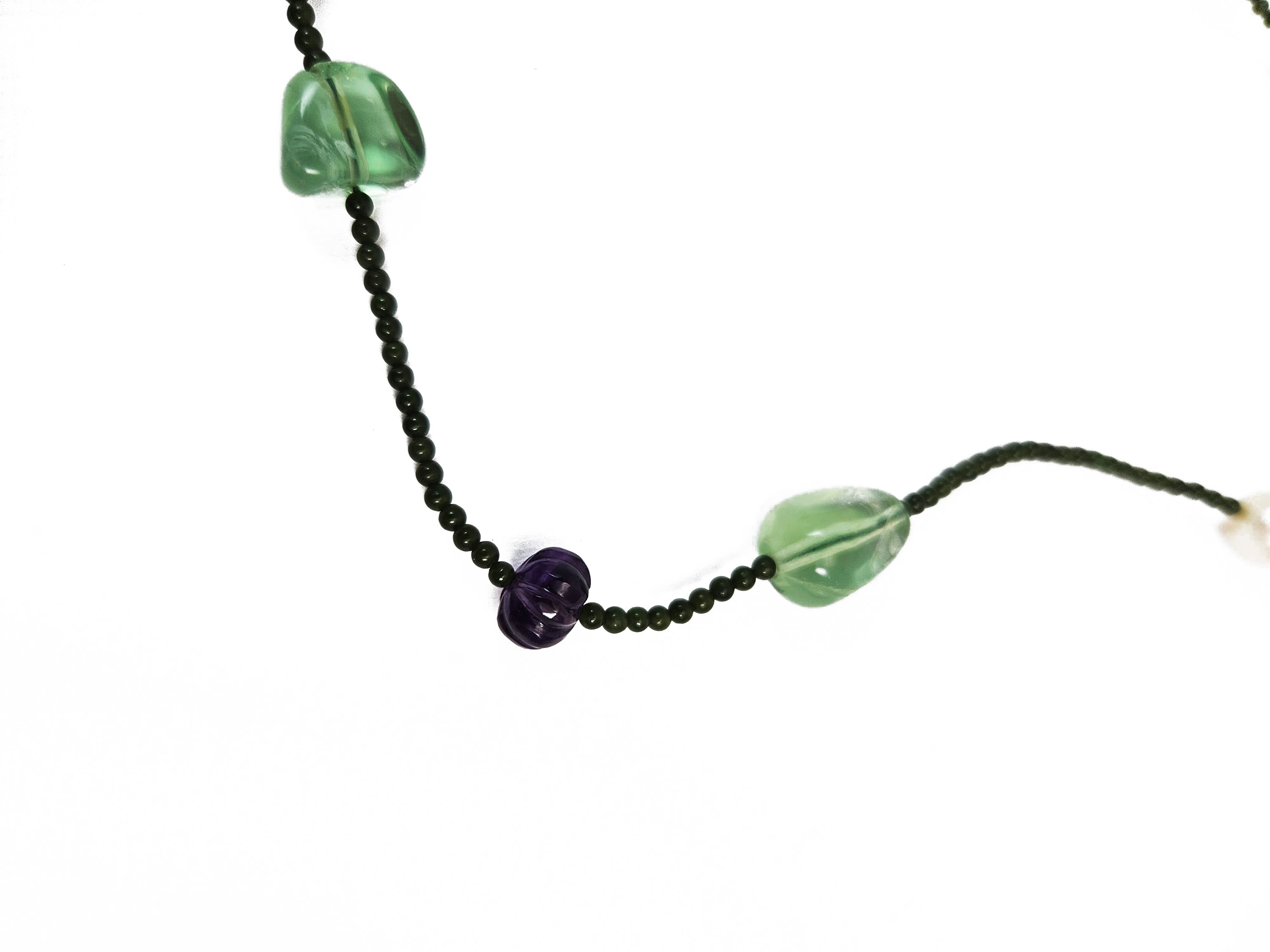 Lunga Collana di Pietre Dure