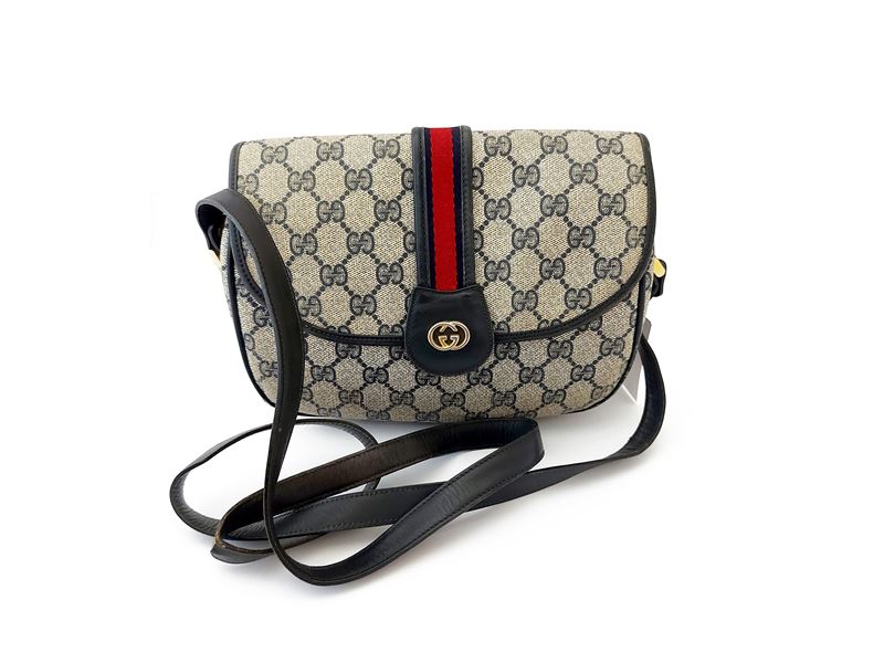 Gucci - Borsa a Tracolla in Tela Monogram Gg Blu