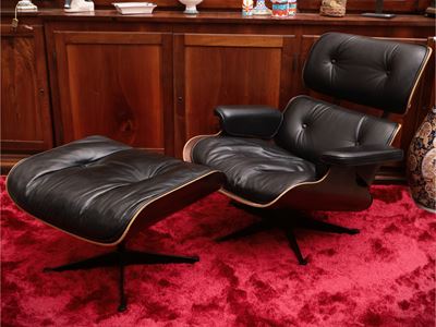 Longue Chair 670 con Ottomana 671