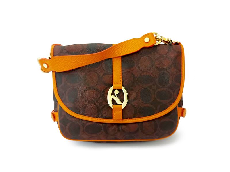 Orobianco - Borsa a Spalla Fantasia Bordeaux e Nera