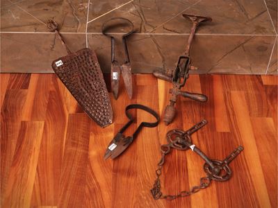 Assortimento di Antichi Attrezzi in Ferro