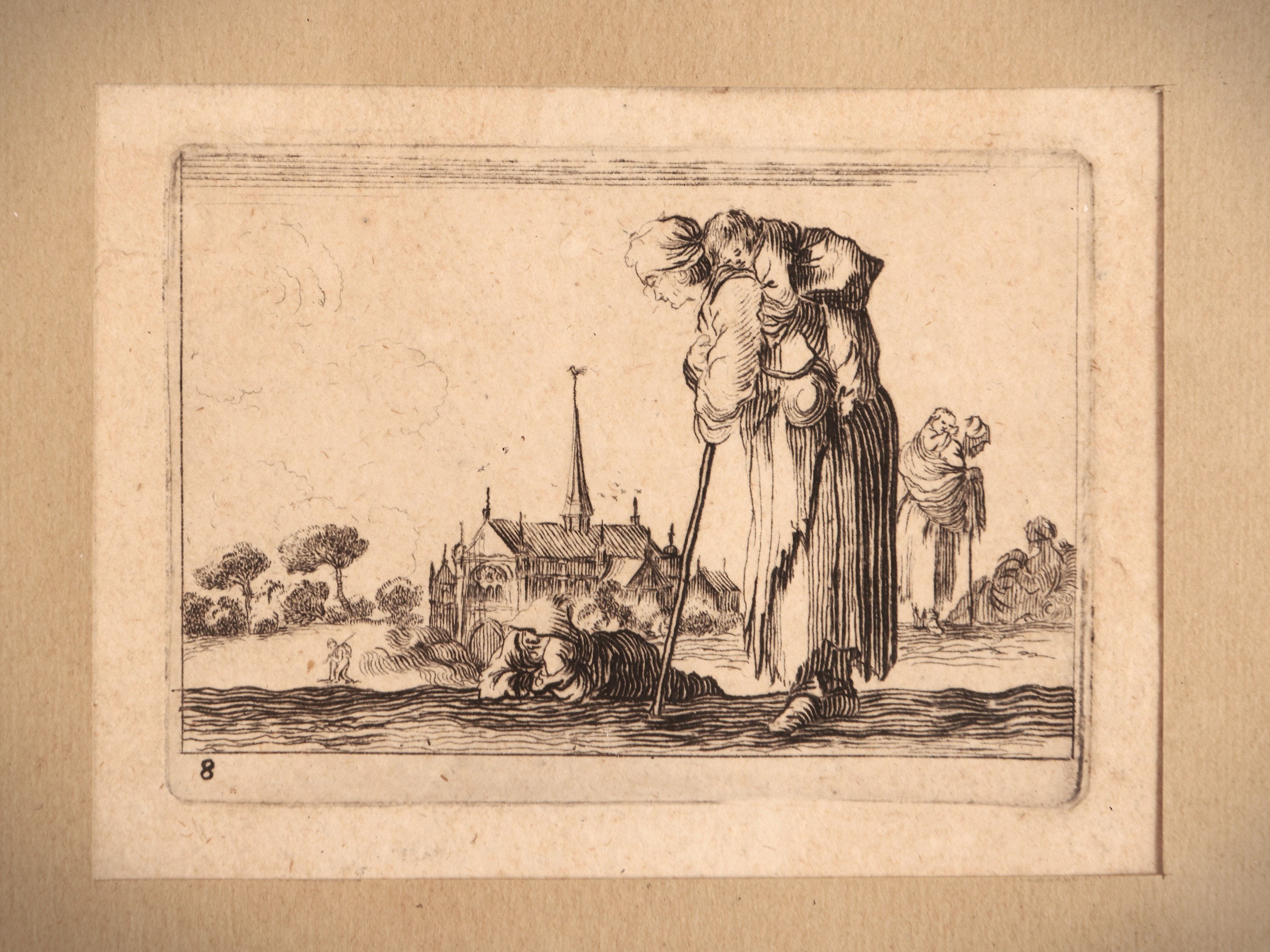 Personaggi e Veduta di Firenze