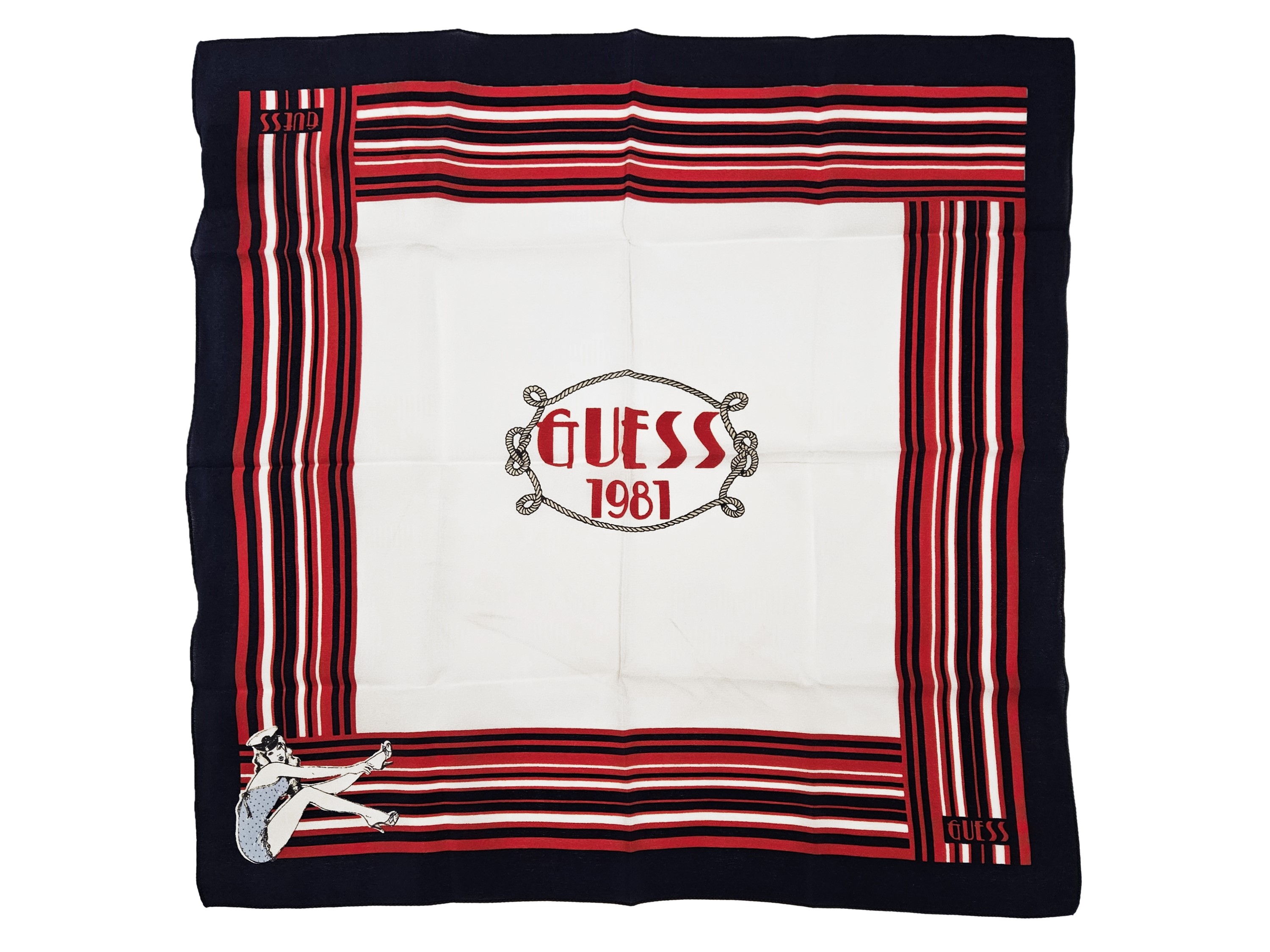 Lotto di tre carrè in seta