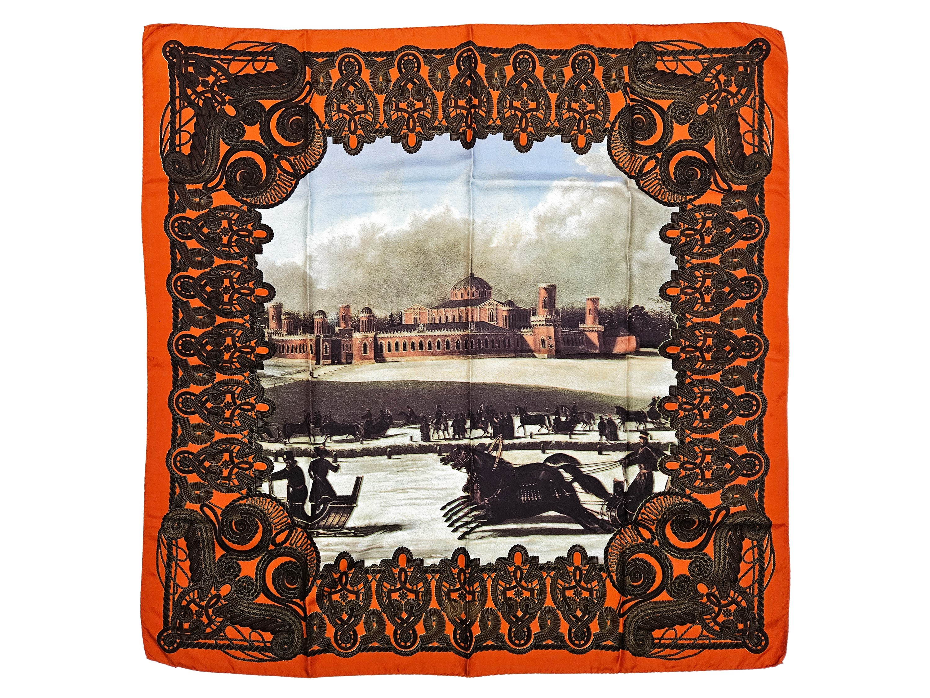 Lotto di quattro foulard in seta