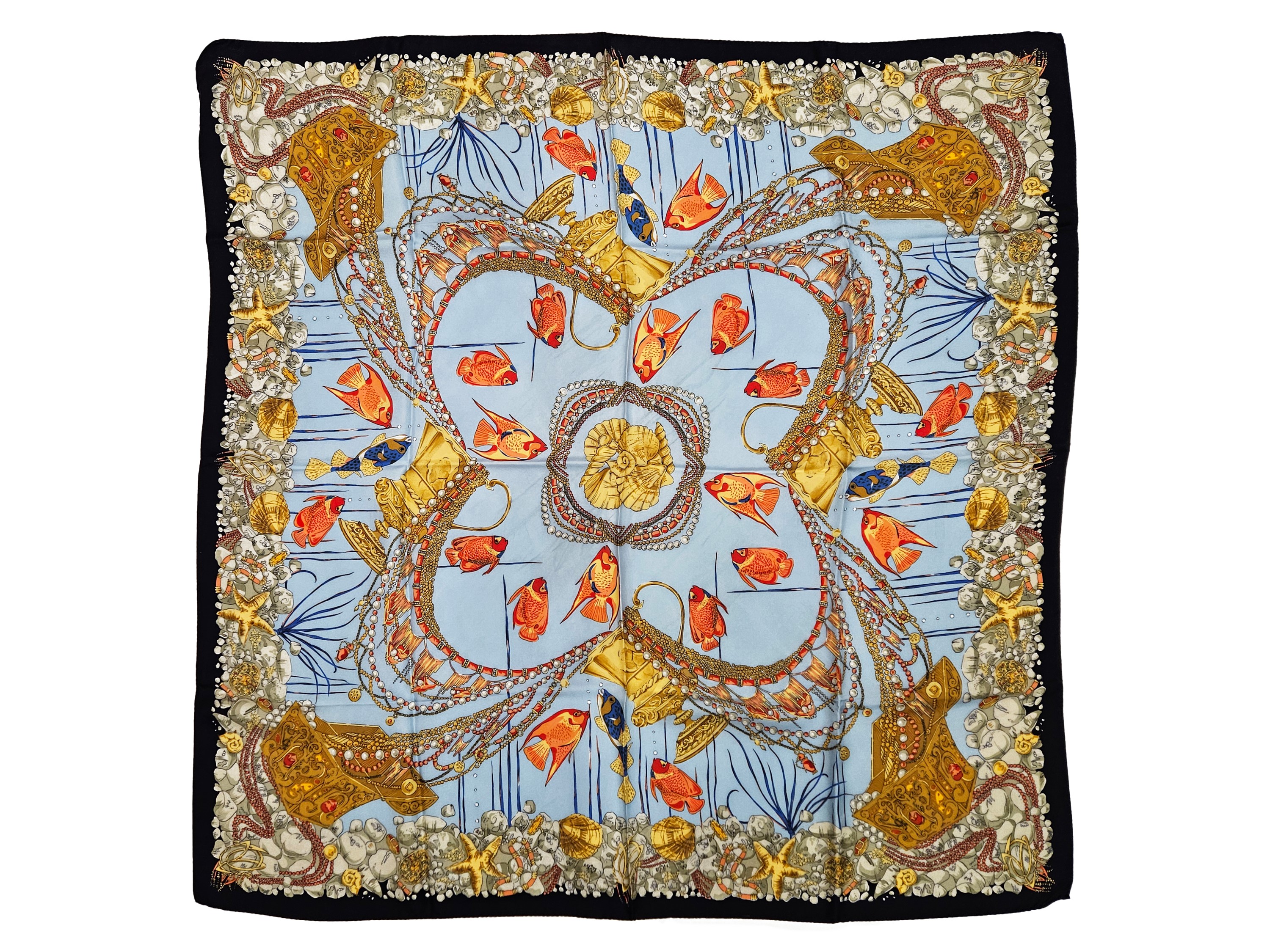 Lotto di quattro foulard in seta