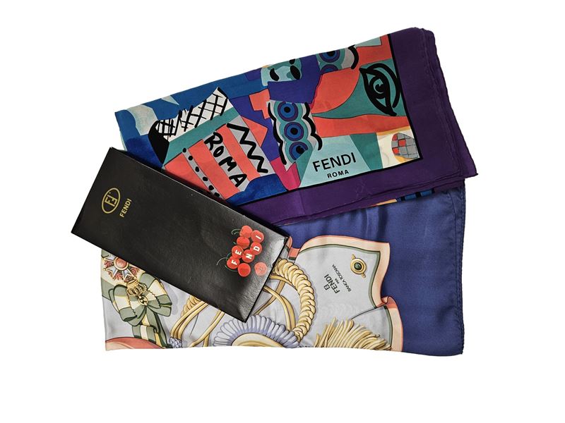 Fendi - Due Foulard in seta