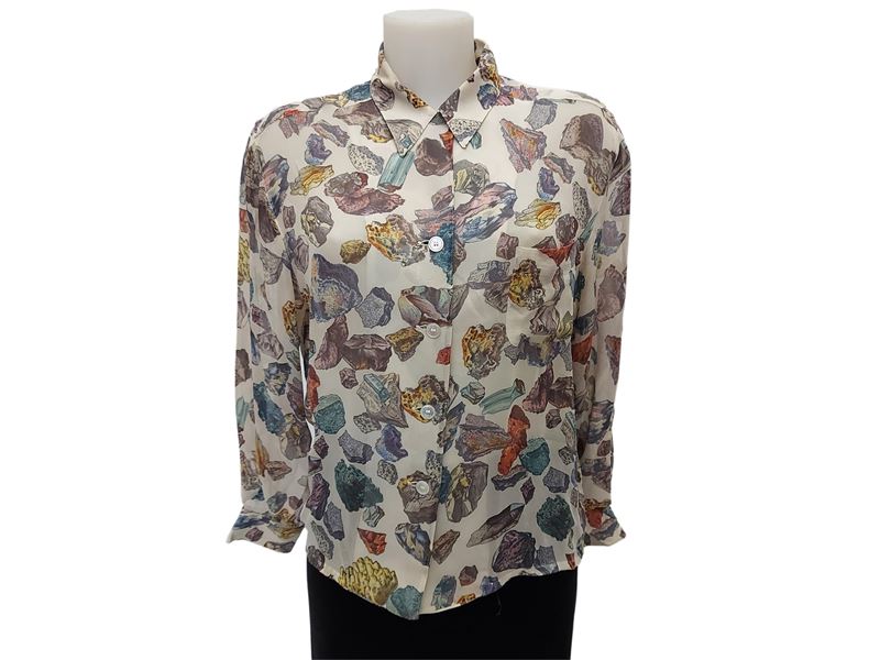 Hermès - Camicia "Mineraux" in seta by Hugo Grygkar
