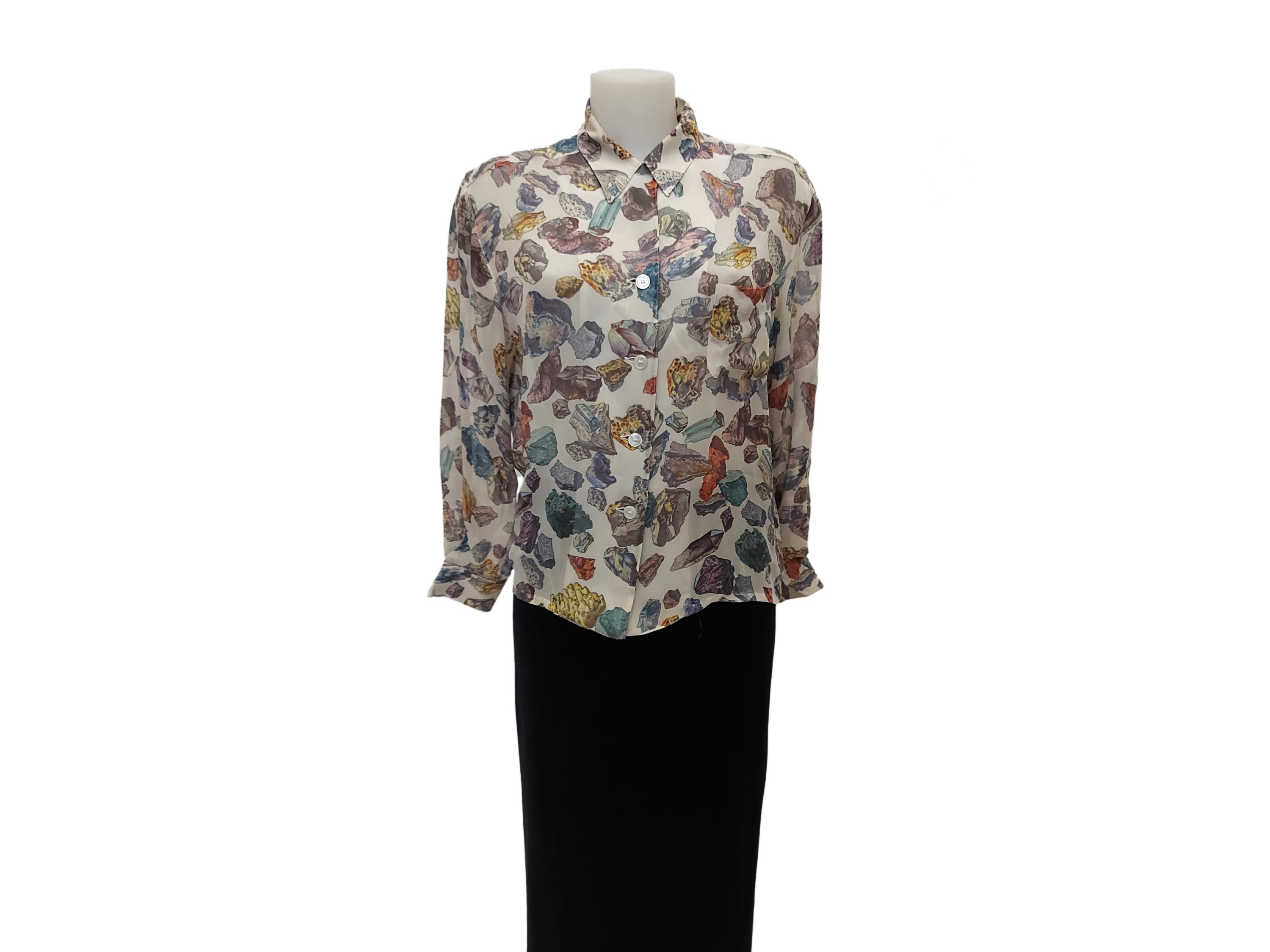 Hermès - Camicia "Mineraux" in seta by Hugo Grygkar