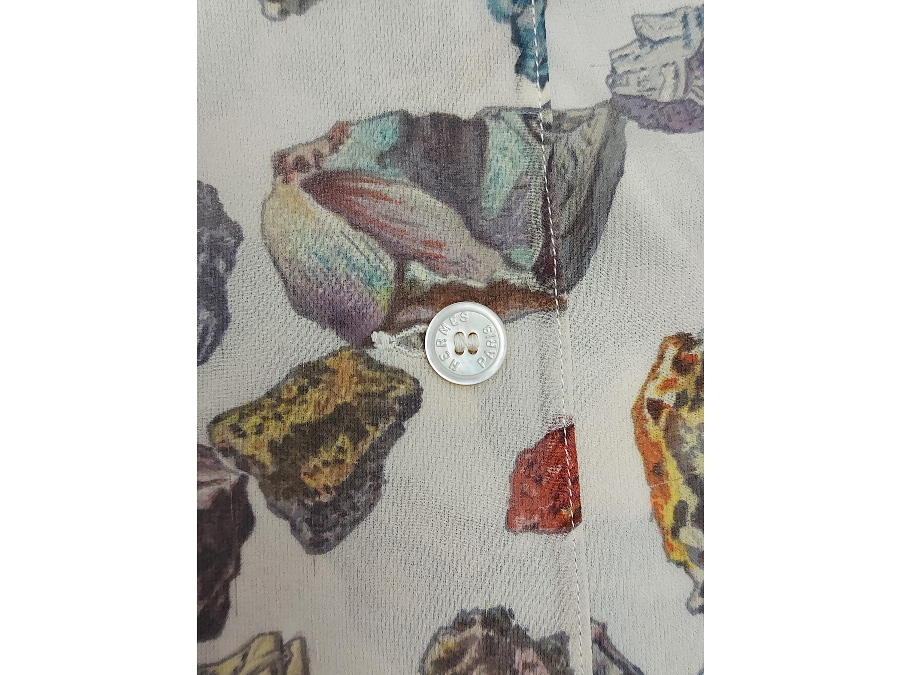 Hermès - Camicia "Mineraux" in seta by Hugo Grygkar