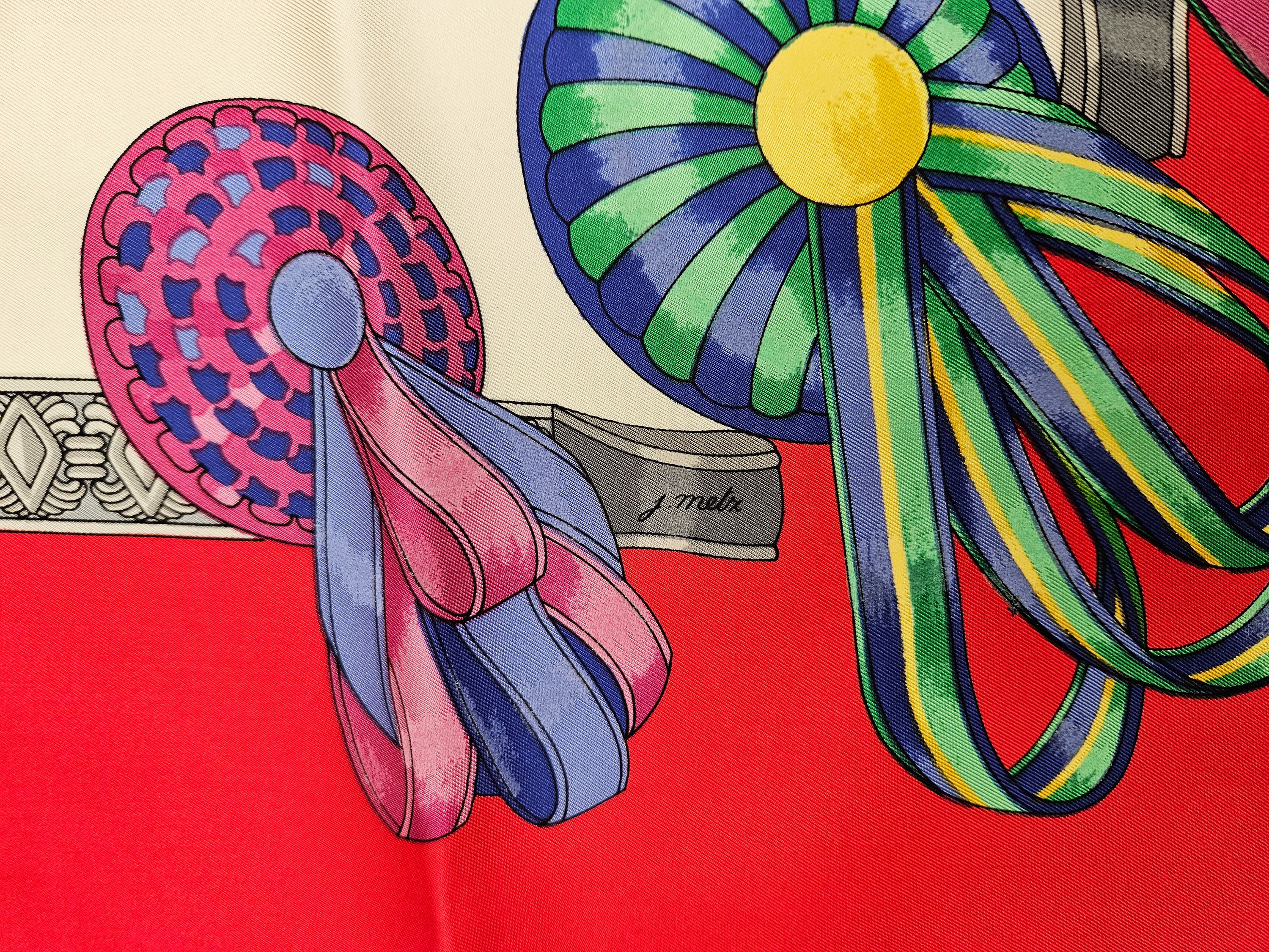 Hermès - Foulard in seta 'Le rubans du cheval' by Joachim Metz