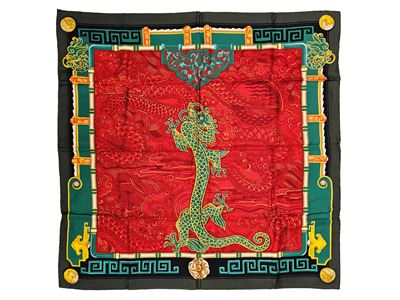Must De Cartier - Foulard in Seta "le Dragon Mystérieux"