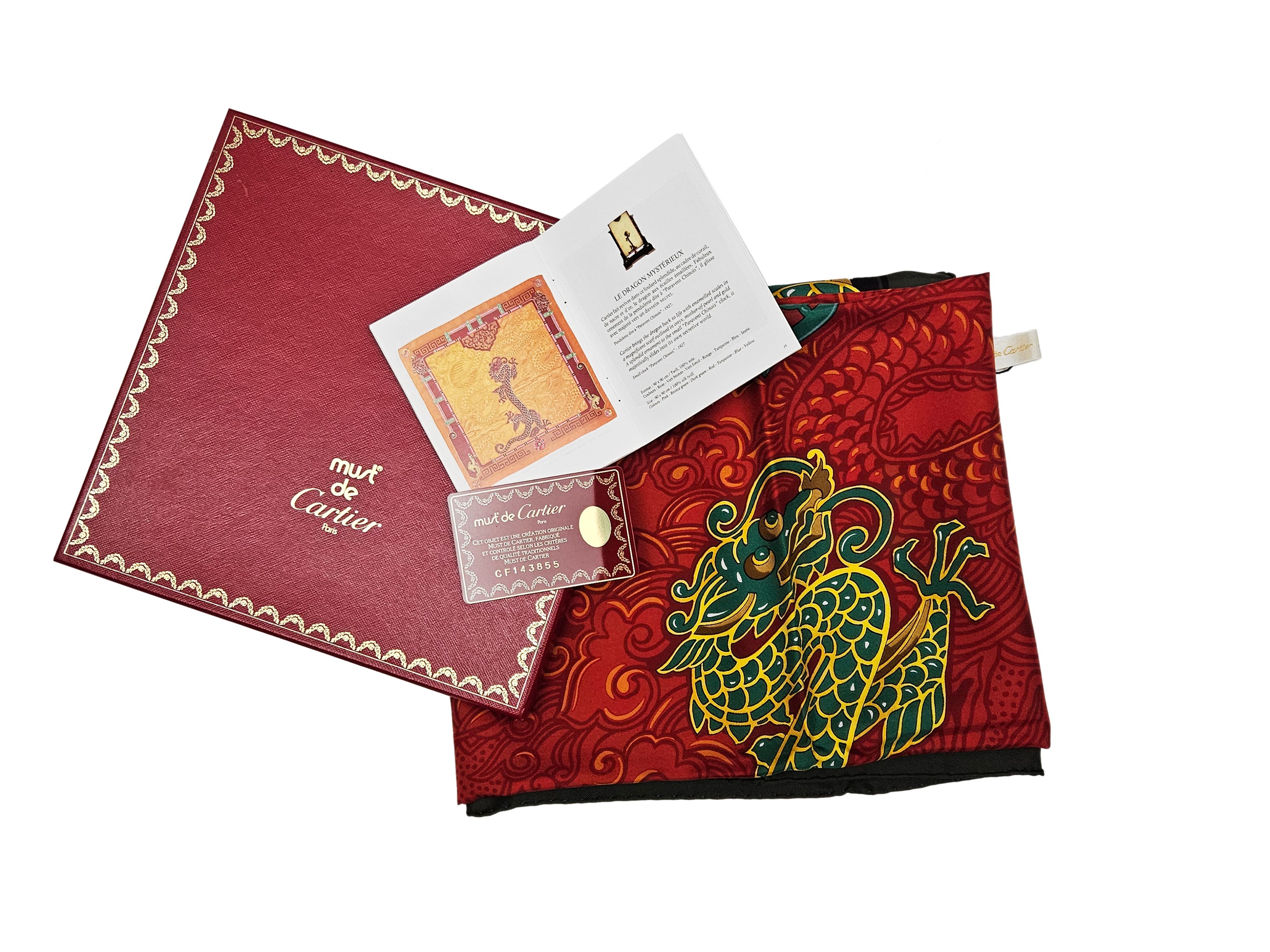 Must De Cartier - Foulard in Seta "le Dragon Mystérieux"