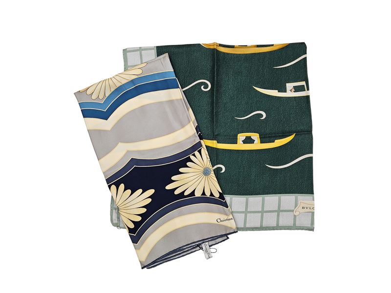 Bulgari/Dior - Due Foulard in seta