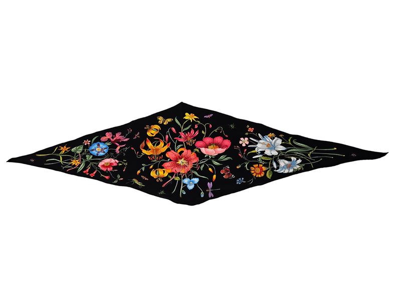 Gucci - Piccolo Foulard in Seta Flora