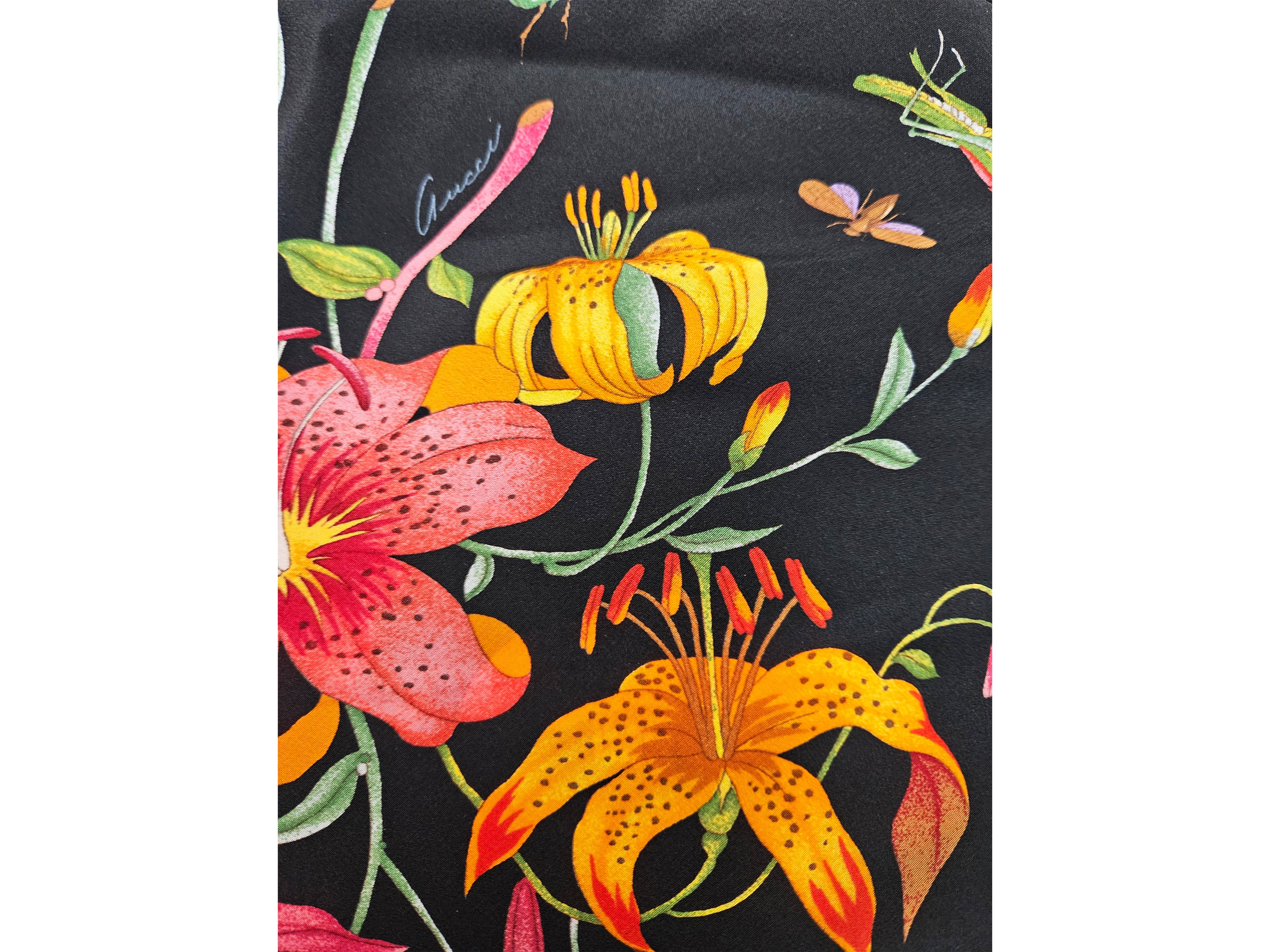 Gucci - Piccolo Foulard in Seta Flora