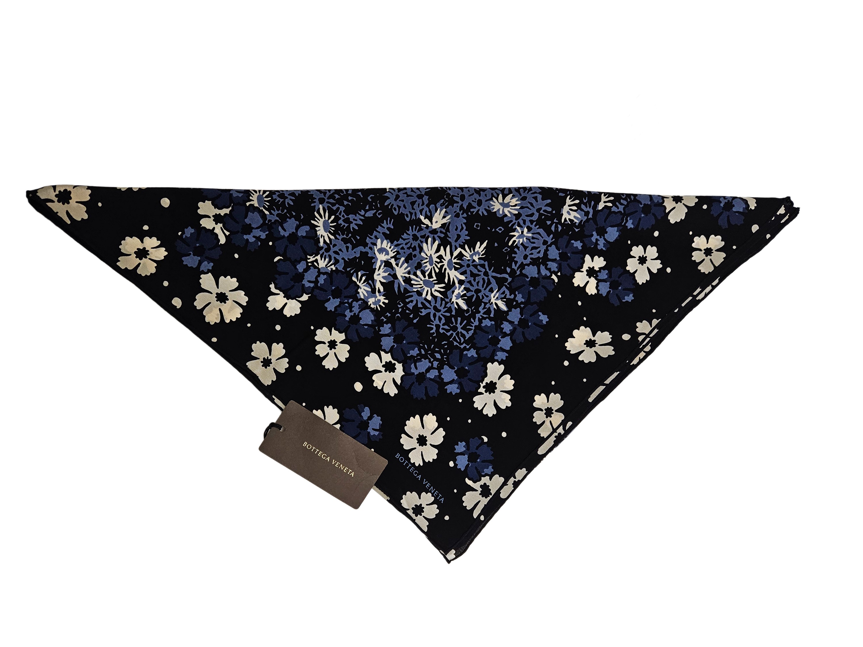 Bottega Veneta - Foulard in Seta a Motivo Floreale
