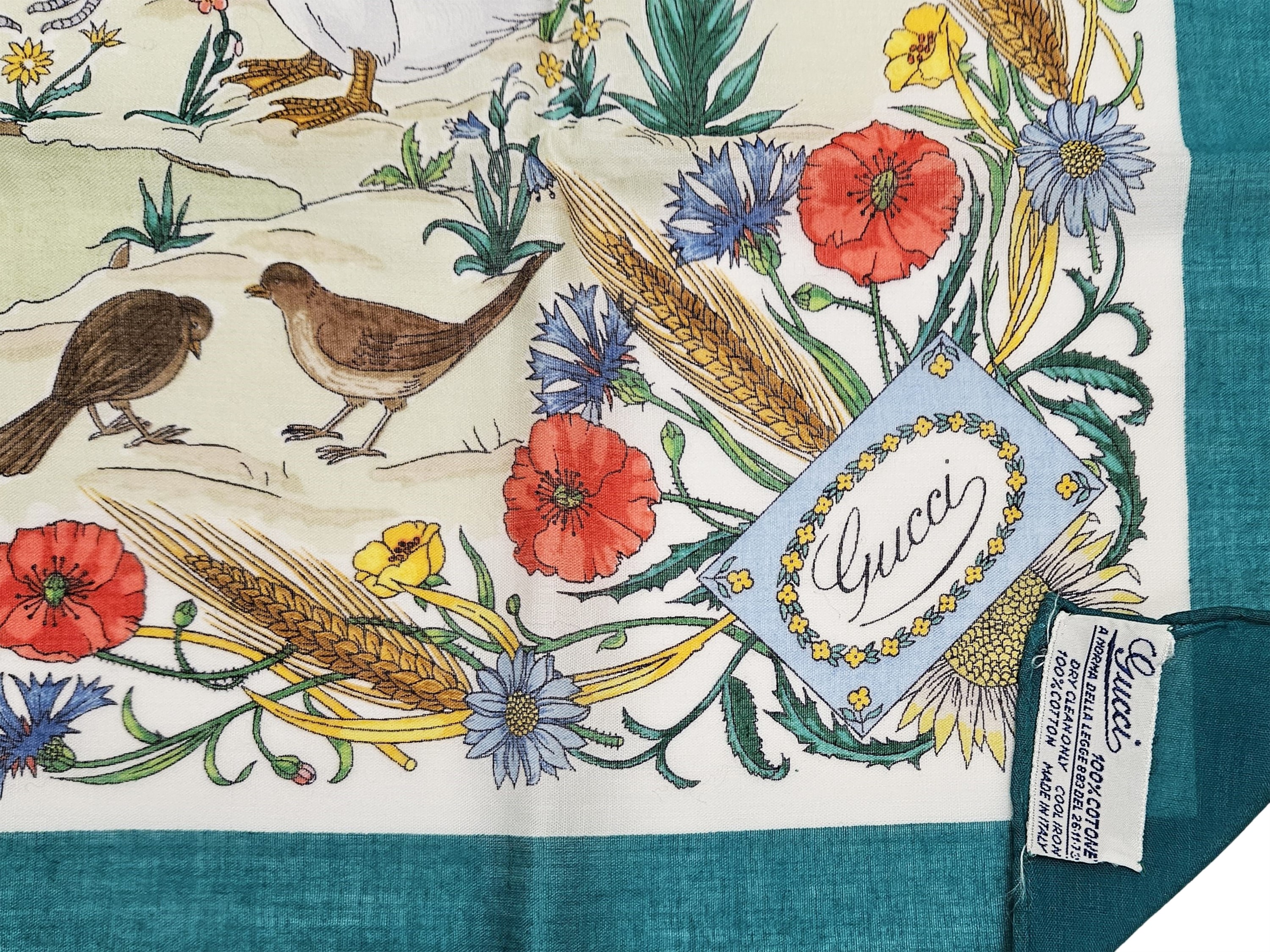 Gucci - Foulard in Cotone By Vittorio Accornero
