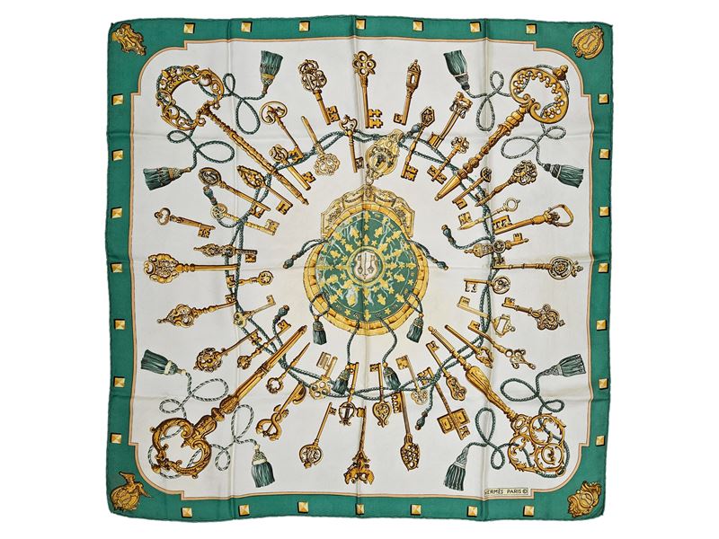 Hermès - Foulard in seta "Les Clés"