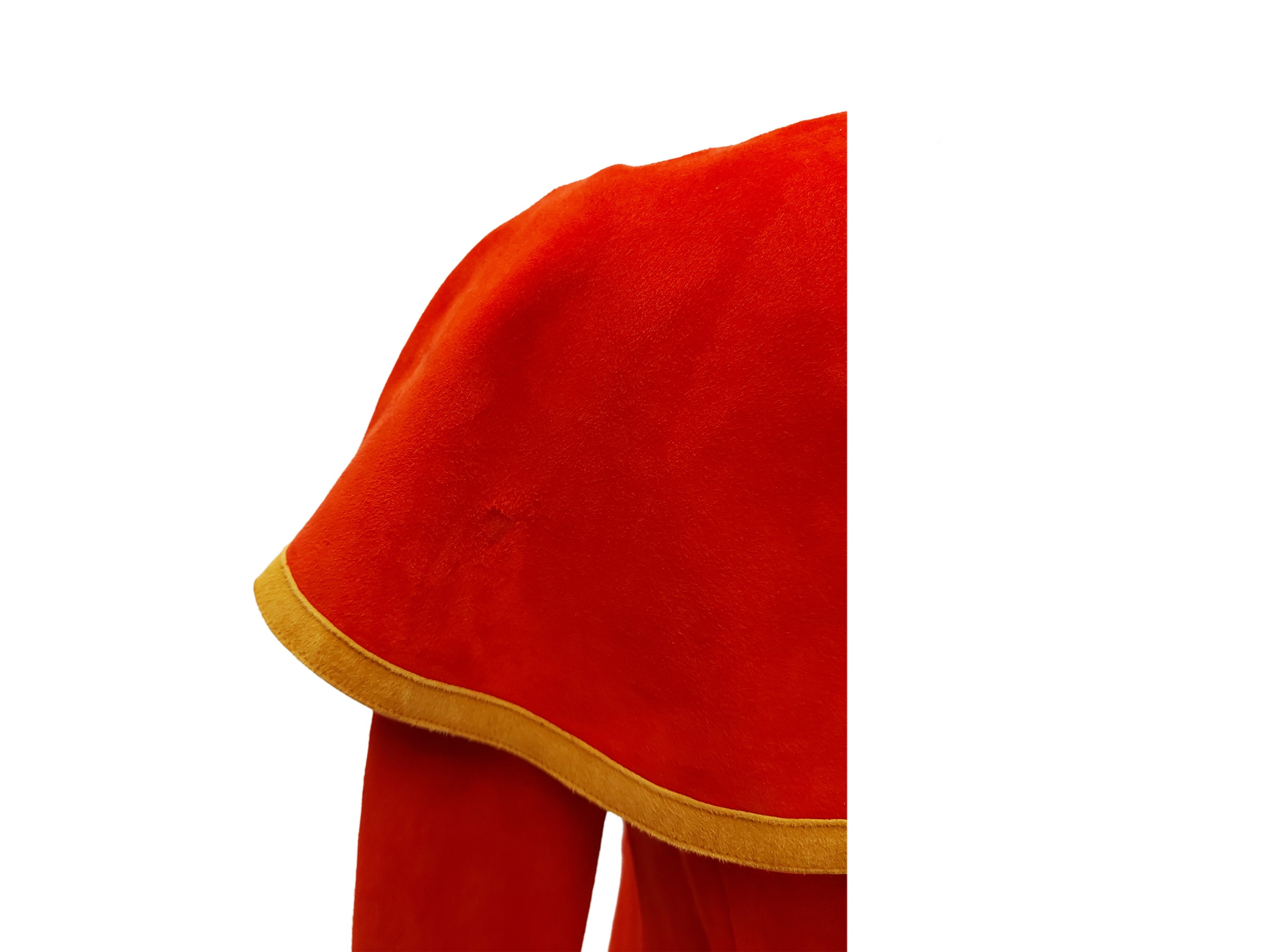 Gucci - Giacchina in suede rosso corallo