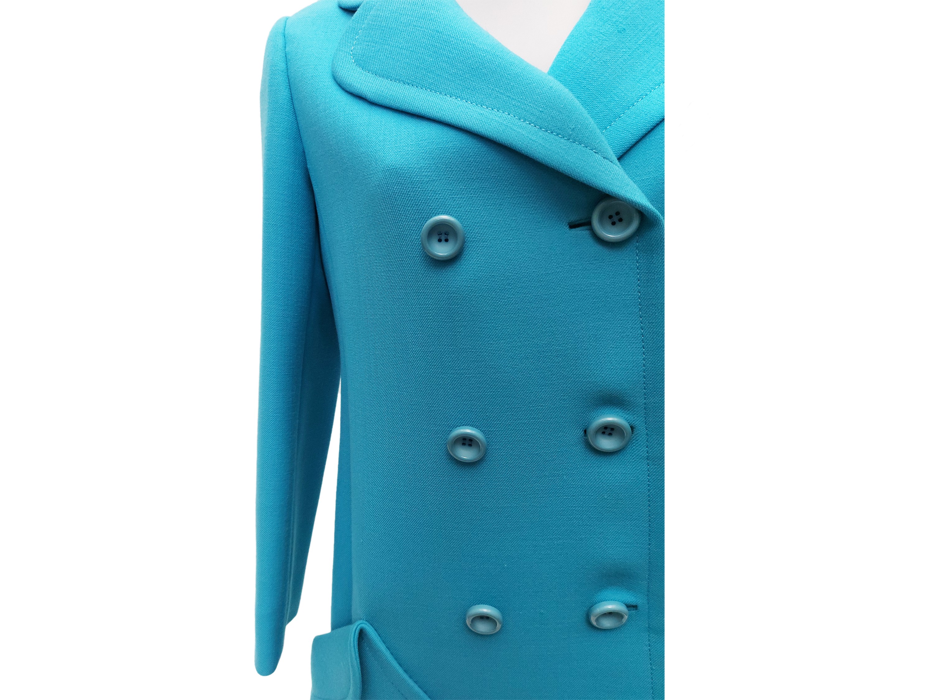 Guy Laroche - Cappottino in lana turchese