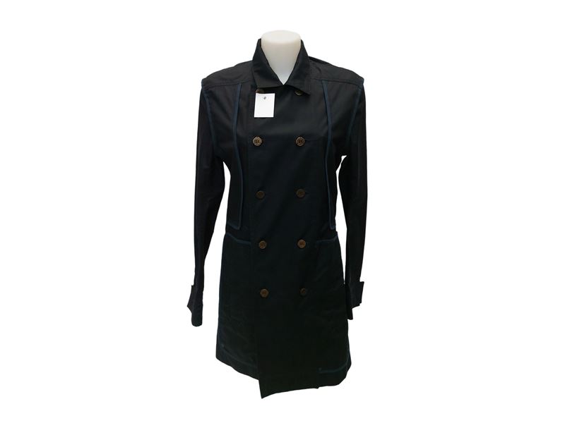 Roberto Cavalli - Trench da Uomo in Cotone Blu