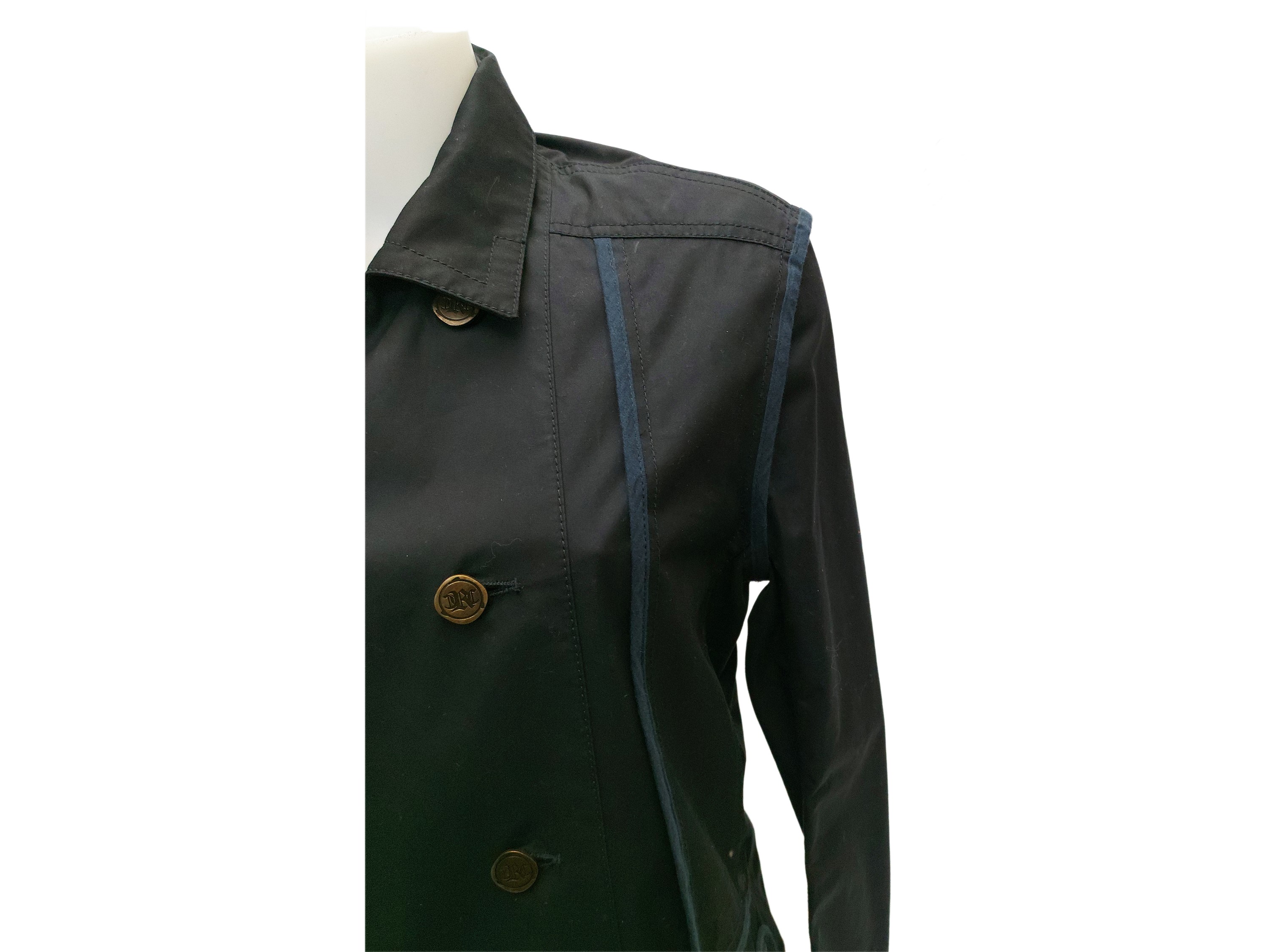 Roberto Cavalli - Trench da Uomo in Cotone Blu
