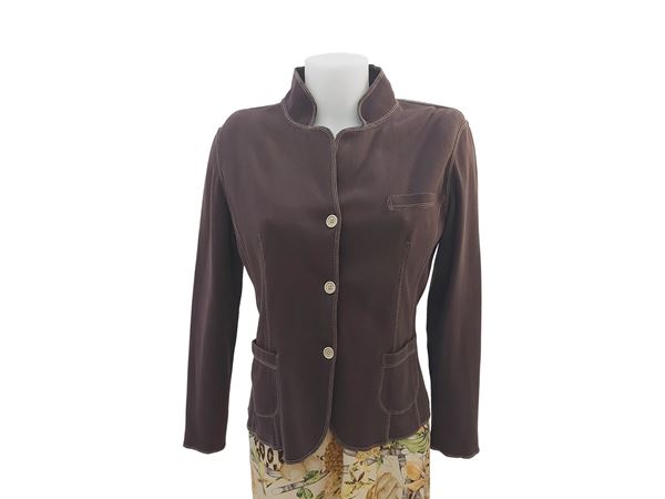 Brunello Cucinelli - Marron Glacé cotton jacket