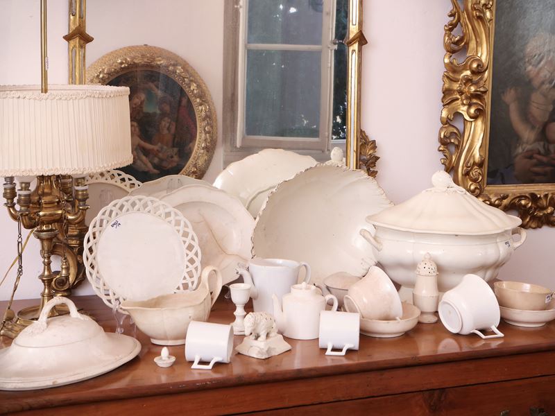 Miscellanea di Accessori per la Tavola in Terraglia e Ceramica