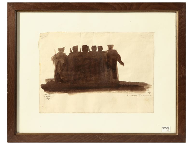 Studio di ombre e vaso di fiori