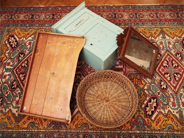 Lotto di complementi di arredo rustici