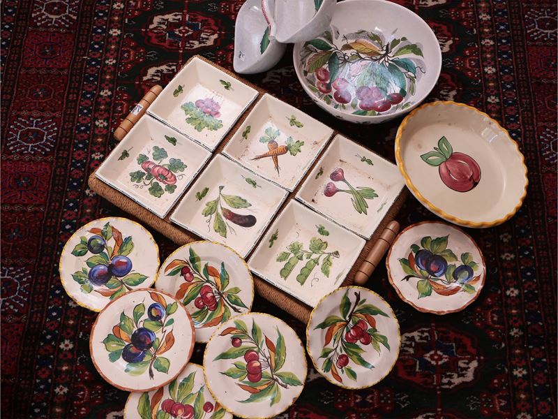 Accessori per la Tavola Rustici in Ceramica Smaltata