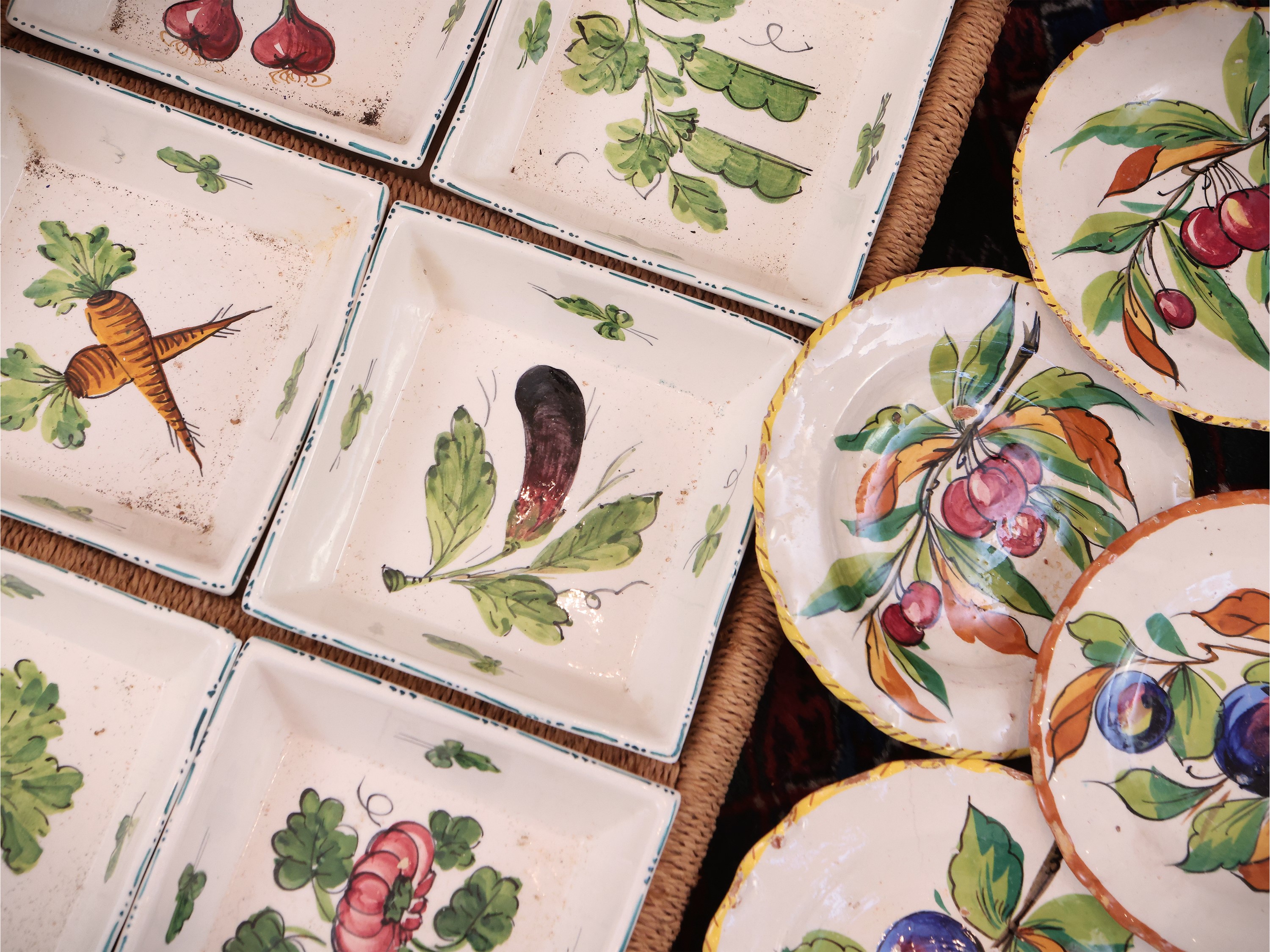 Accessori per la Tavola Rustici in Ceramica Smaltata