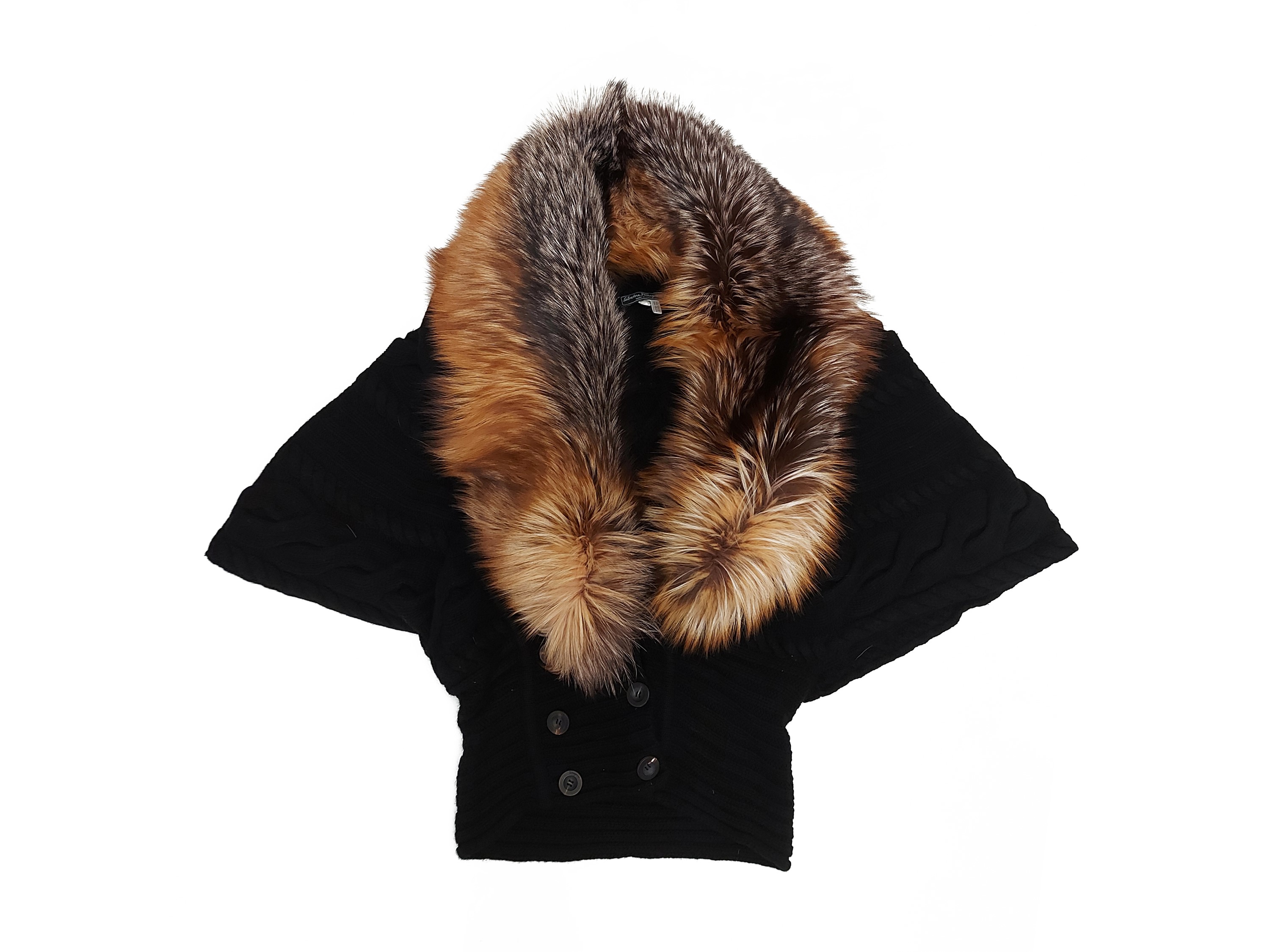 Salvatore Ferragamo - Bolero con collo in volpe