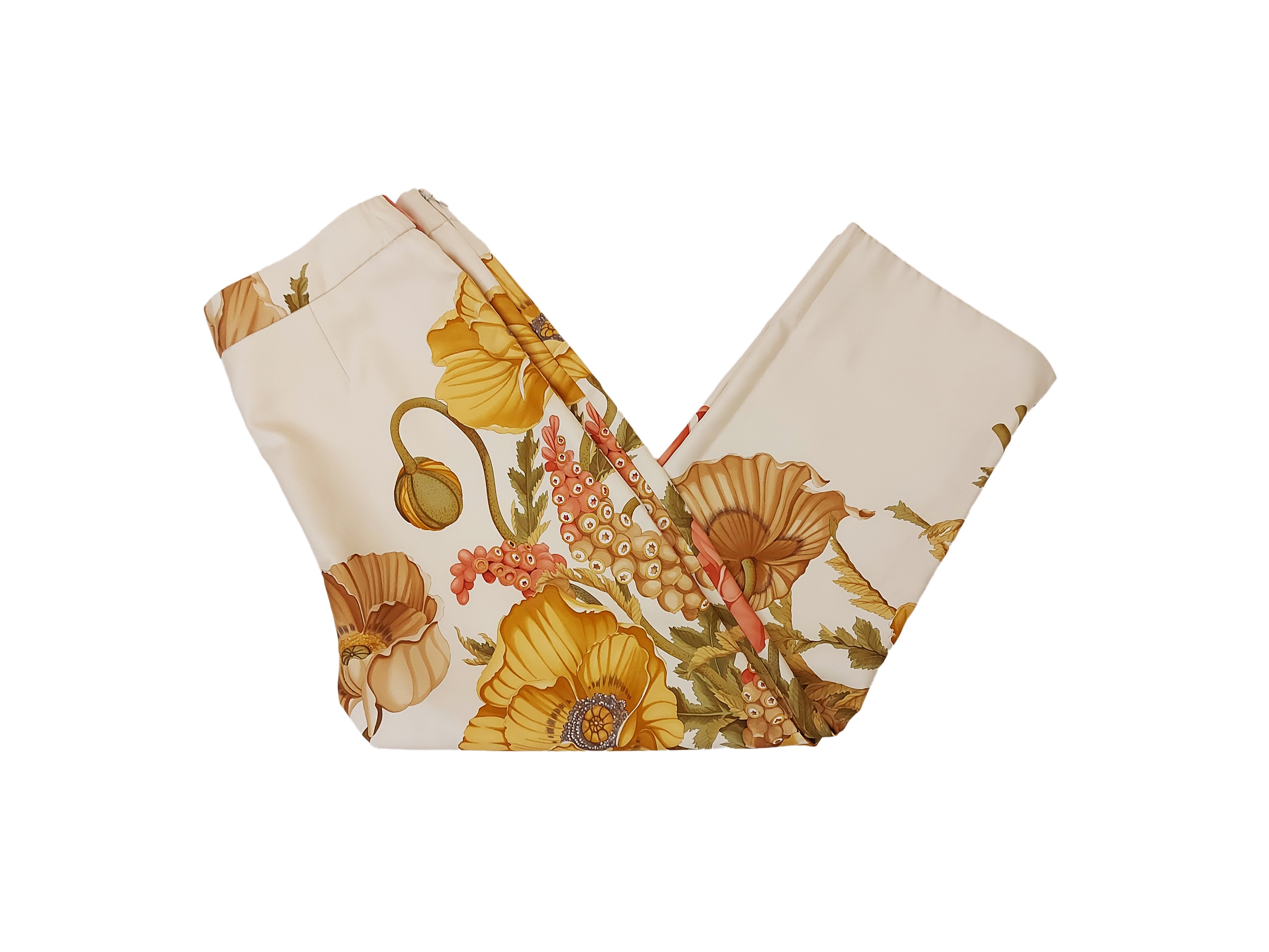Salvatore Ferragamo - Pantaloni in Seta Fantasia e Maglia