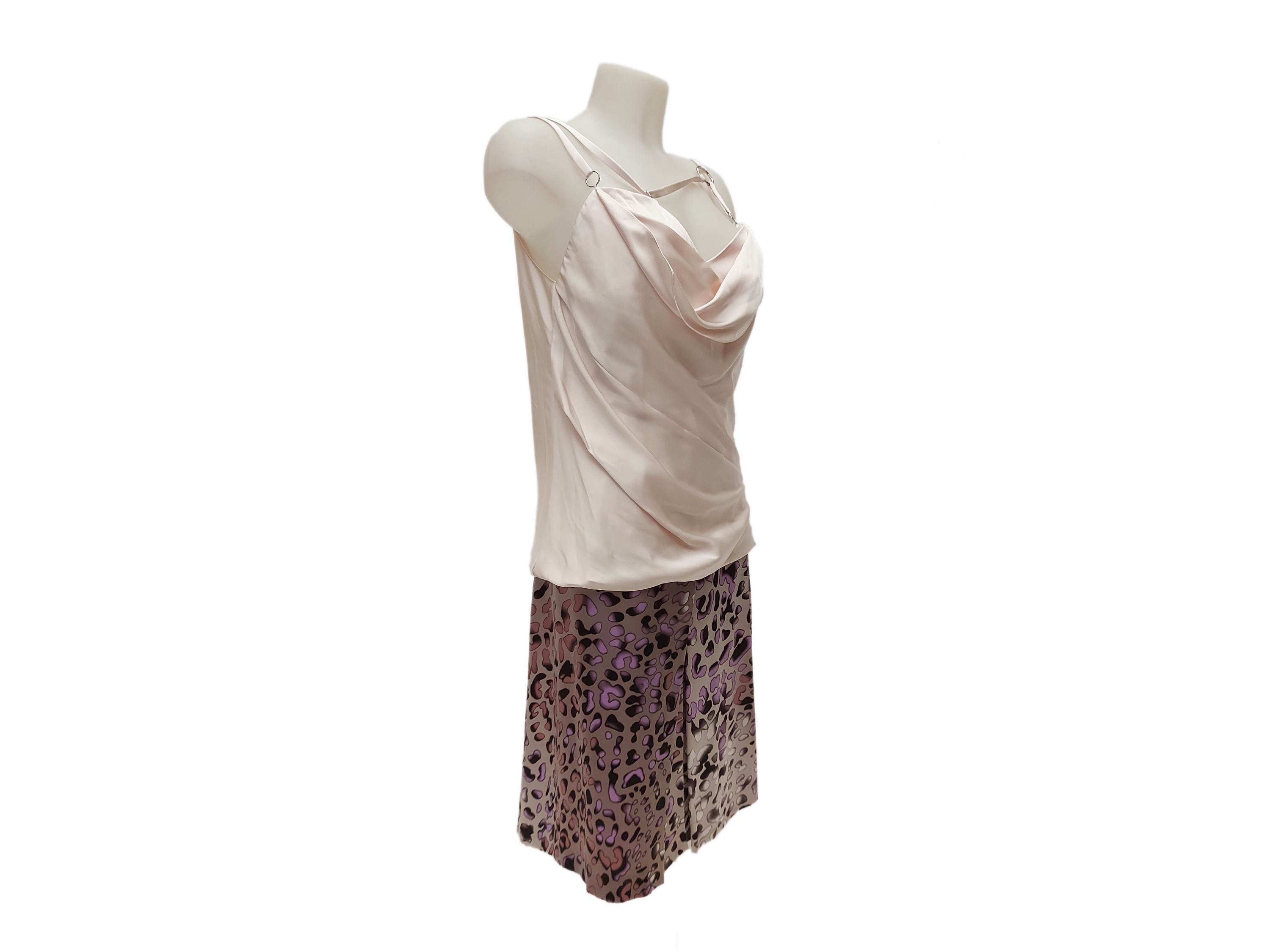 Salvatore Ferragamo - Gonna e Top in Raso di Seta