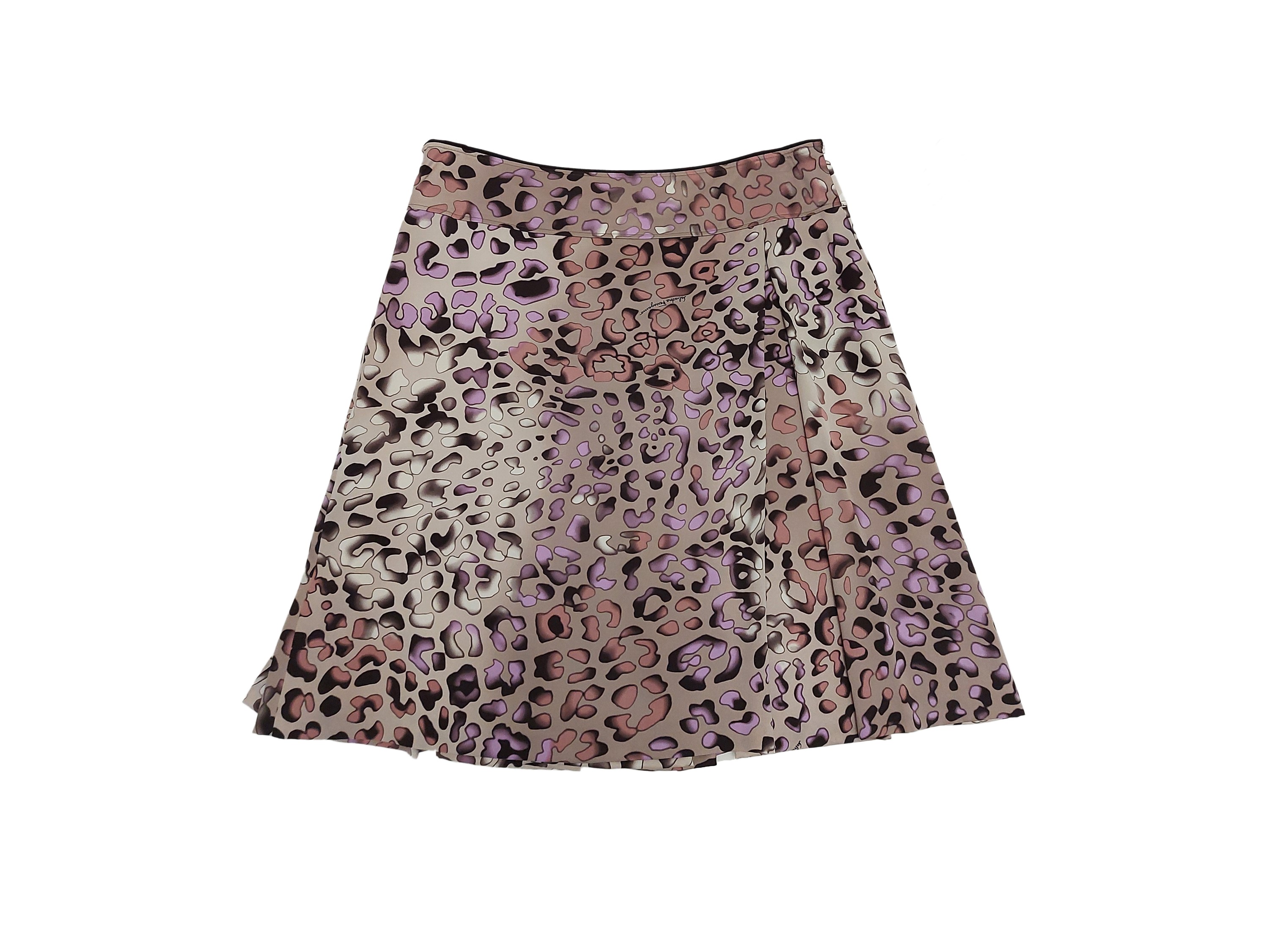 Salvatore Ferragamo - Gonna e Top in Raso di Seta