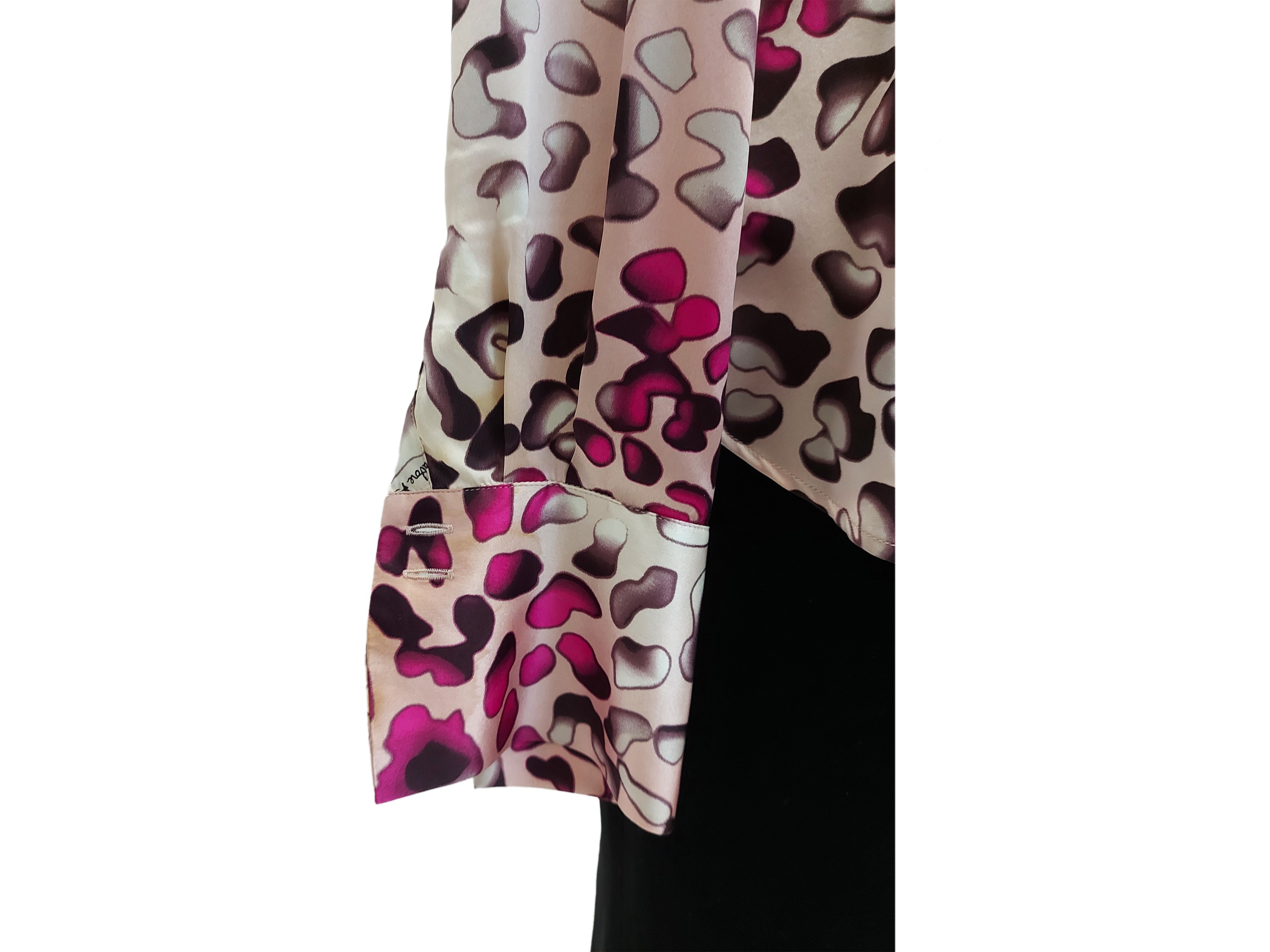 Salvatore Ferragamo - Camicia in Raso di Seta Animalier