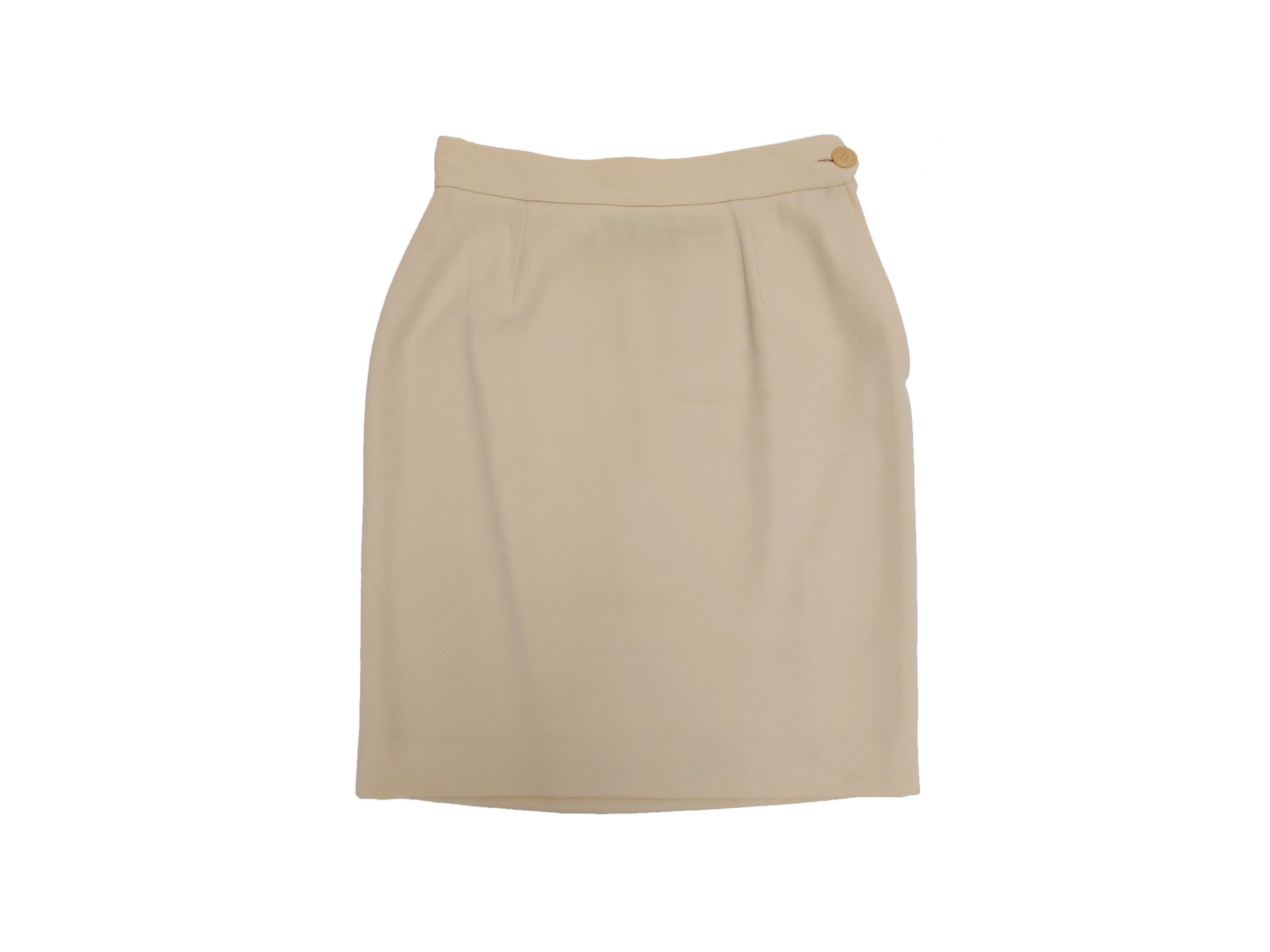 Moschino Couture - Gonna e Gilet in Lana Beige