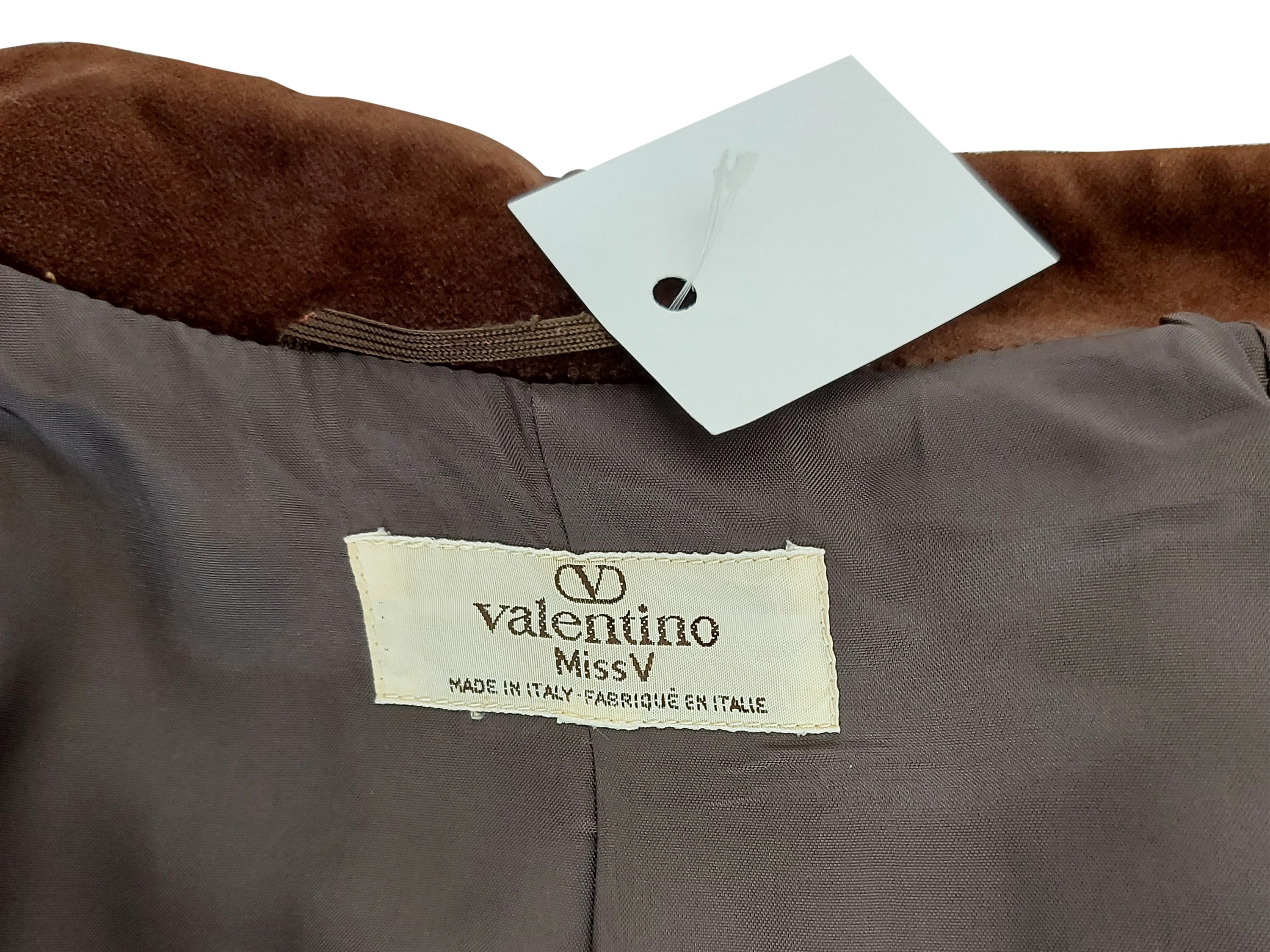 Valentino - Giaccia Trapuntata in Velluto Marrone