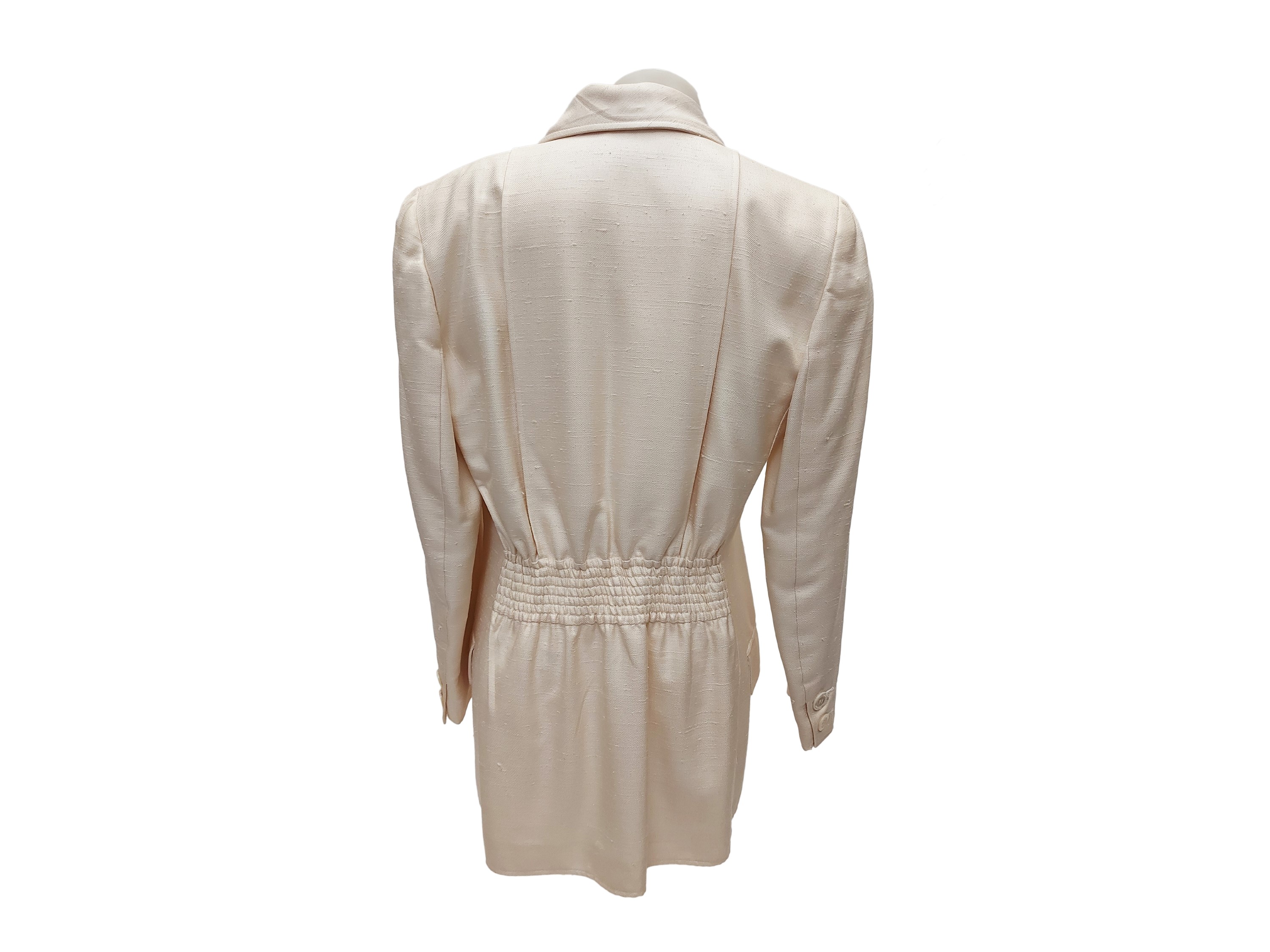Tailleur Tre Pezzi in Lino Beige, Valentino
