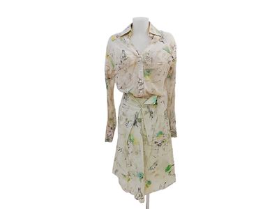 Salvatore Ferragamo - Completo Fantasia Savana nei Toni del Verde