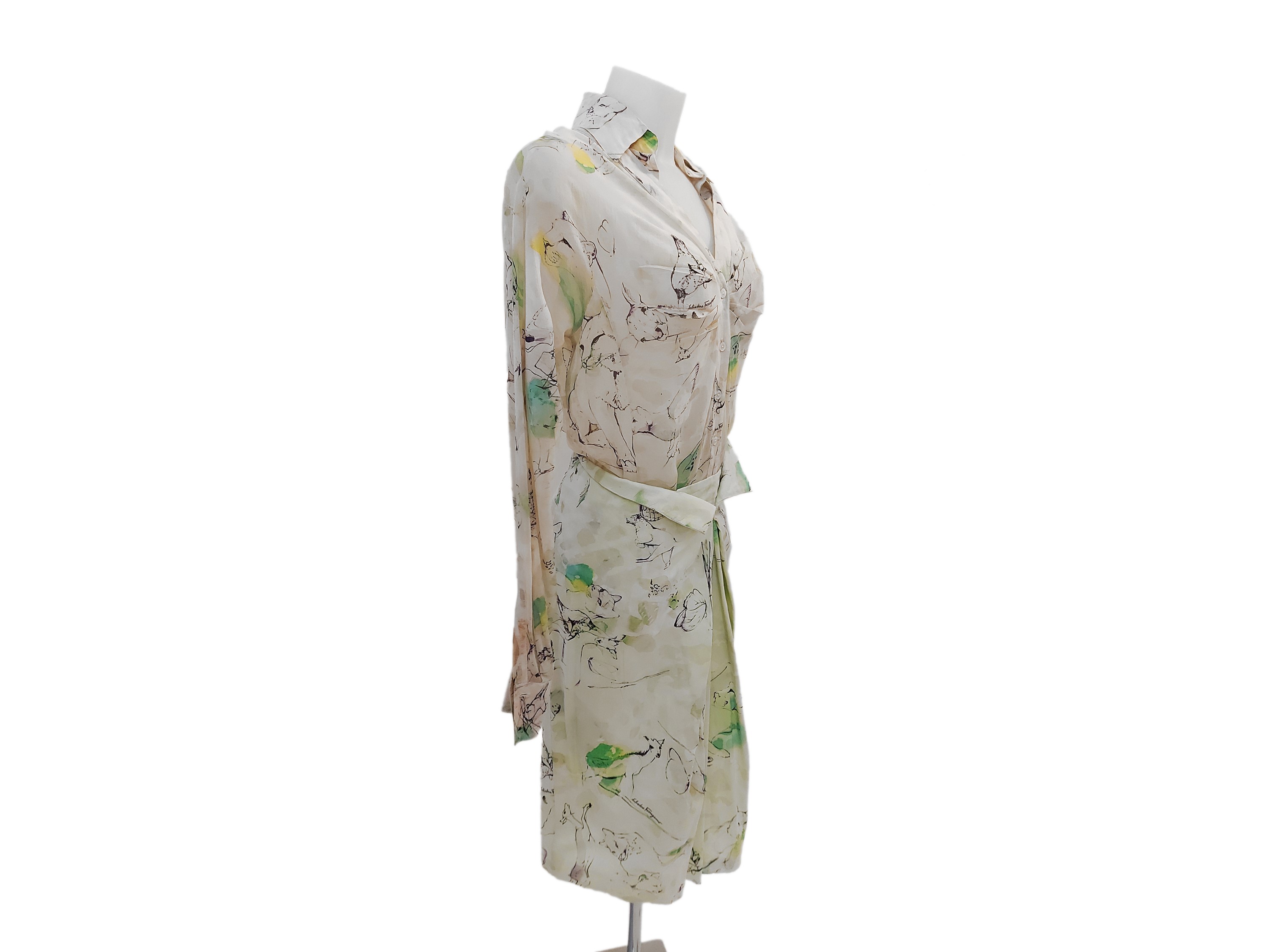 Salvatore Ferragamo - Completo Fantasia Savana nei Toni del Verde