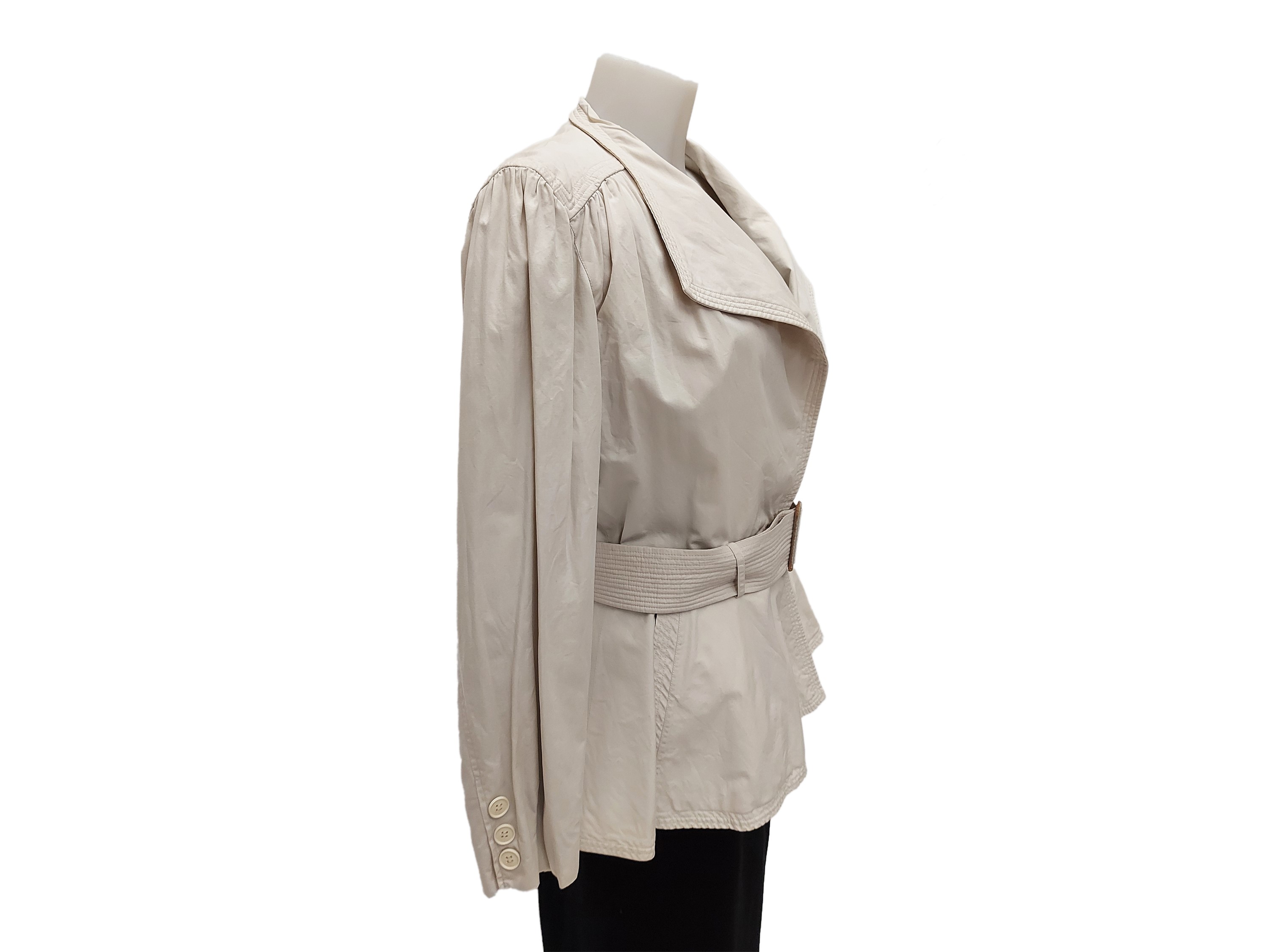 Giorgio Armani - Giacchina in Cotone Color Ghiaccio