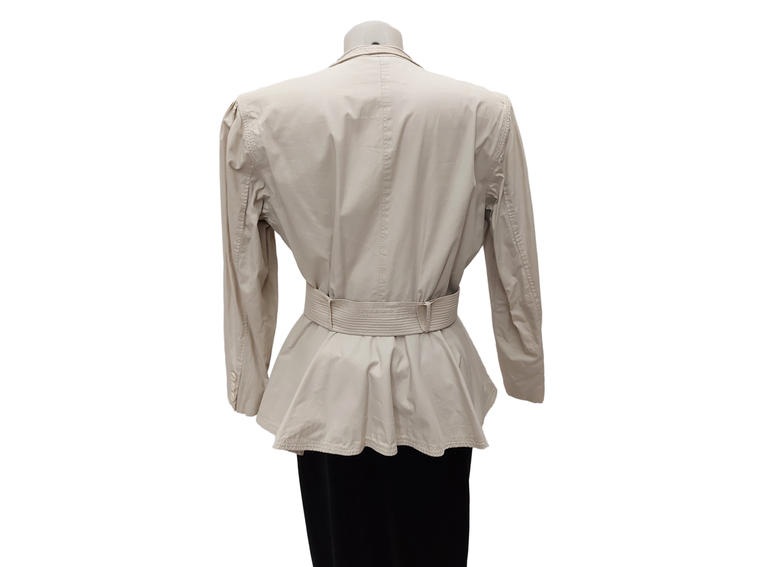 Giorgio Armani - Giacchina in Cotone Color Ghiaccio