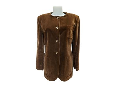 Prada - Giacca in Velluto Marrone