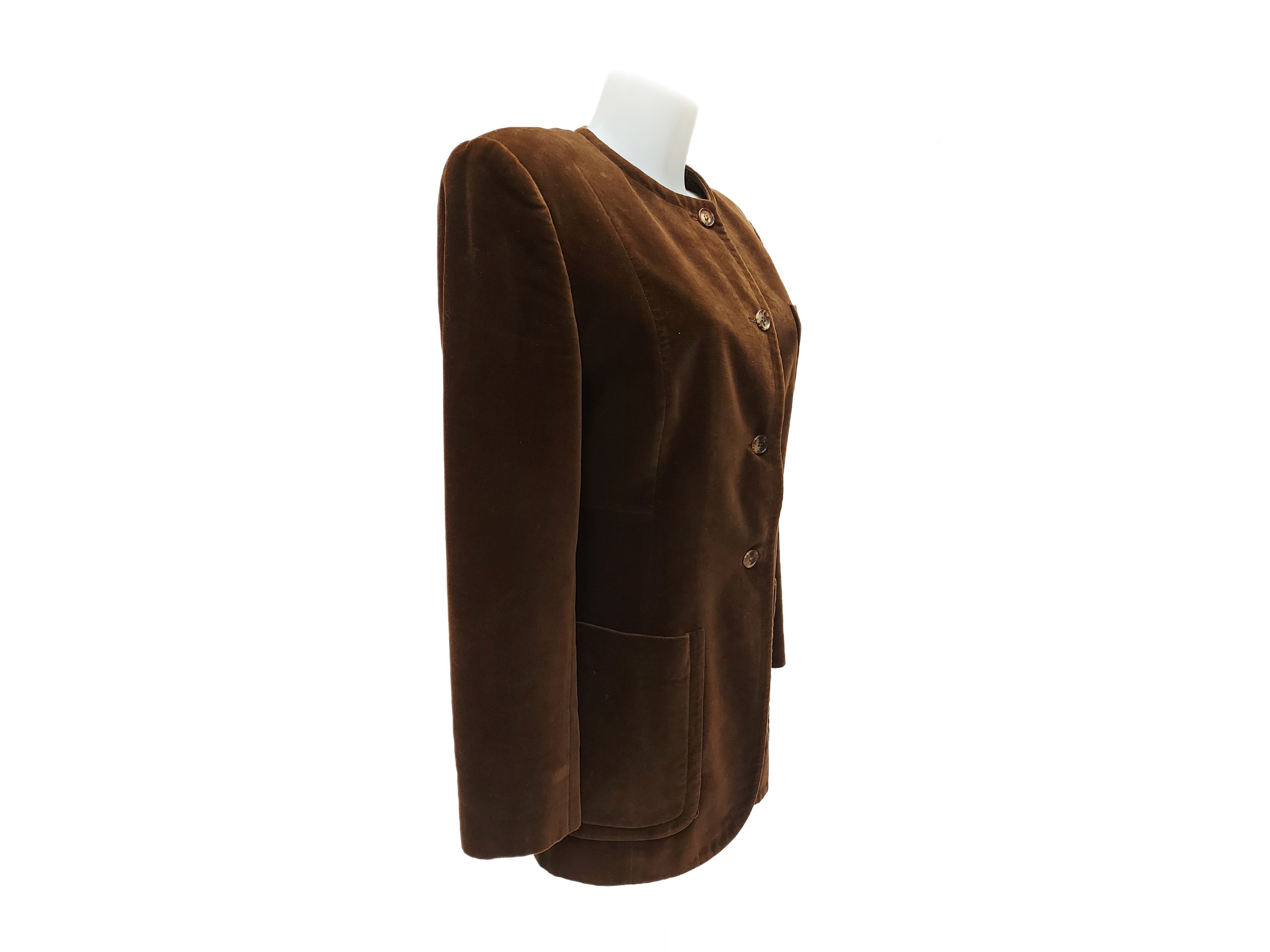 Prada - Giacca in Velluto Marrone