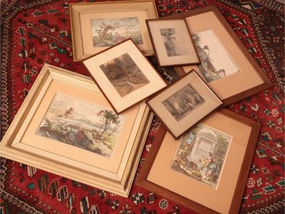 Lotto di Stampe Decorative