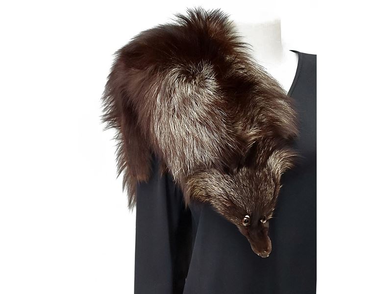 Due Stole in Pelliccia di Volpe Argentata