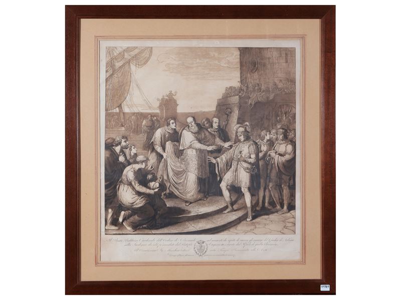 Giuseppe Collignon - Il Beato Balduino Cardinale Rifiuta gli Omaggi del Giudice di Arborea